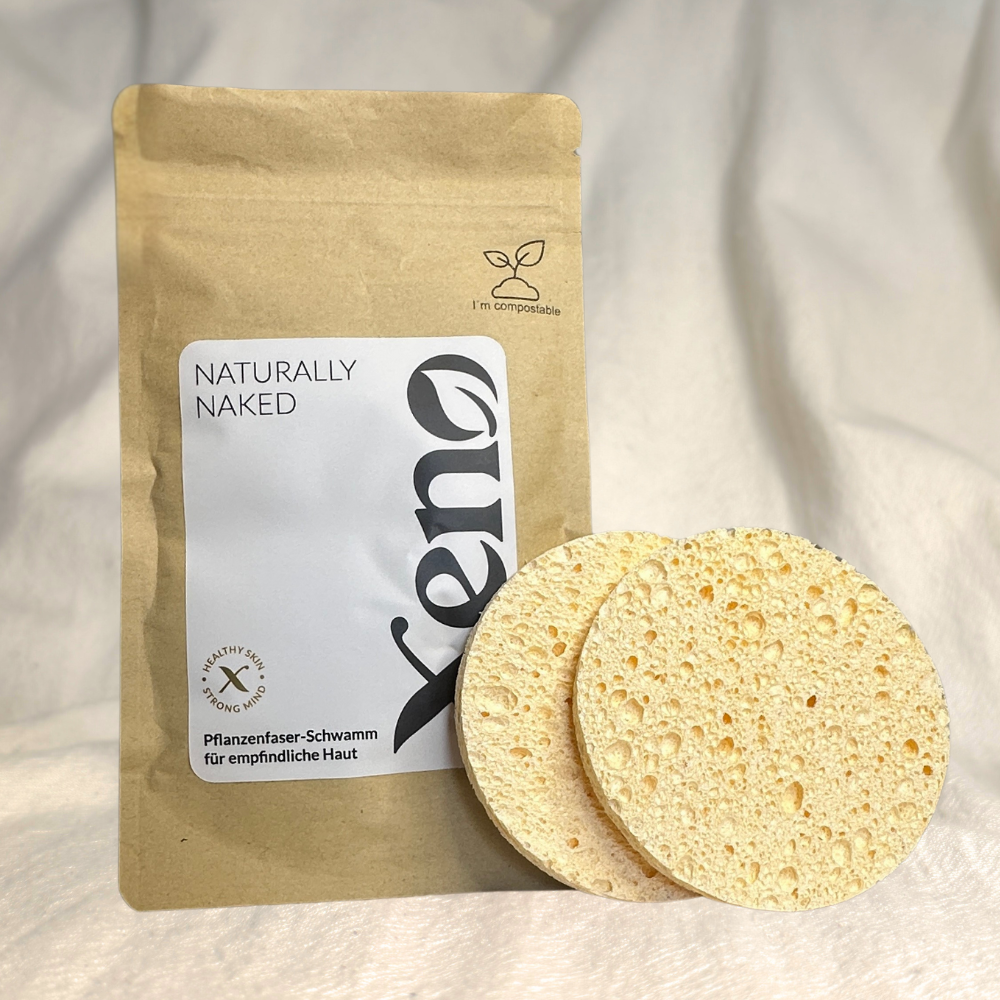 Naturally Naked - Plant Fiber Sponge for Sensitive Skin (Twin Pack)