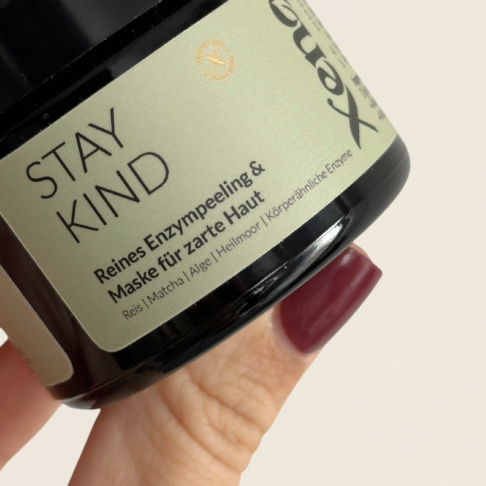 Stay Kind - Reines Enzympeeling & Maske für zarte Haut